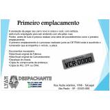 primeiro emplacamento para automóveis valor Cajamar